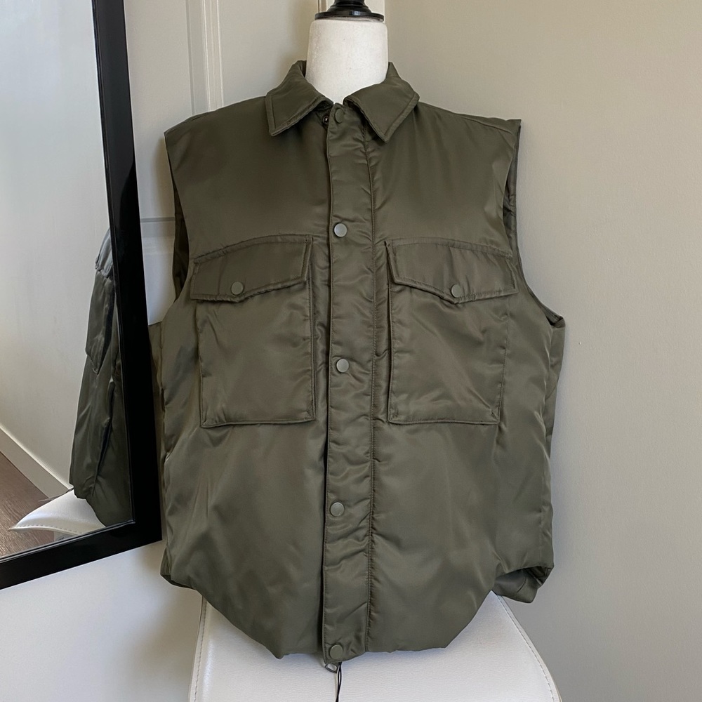 Zara green vest. OBO